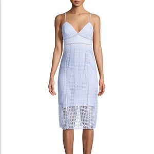 light blue sheath dress